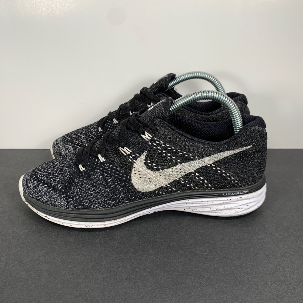 Nike Flyknit Lunar 3 Athletic Running Training Sneakers Womens 8 tennis shoe EUC - Picture 9 of 16